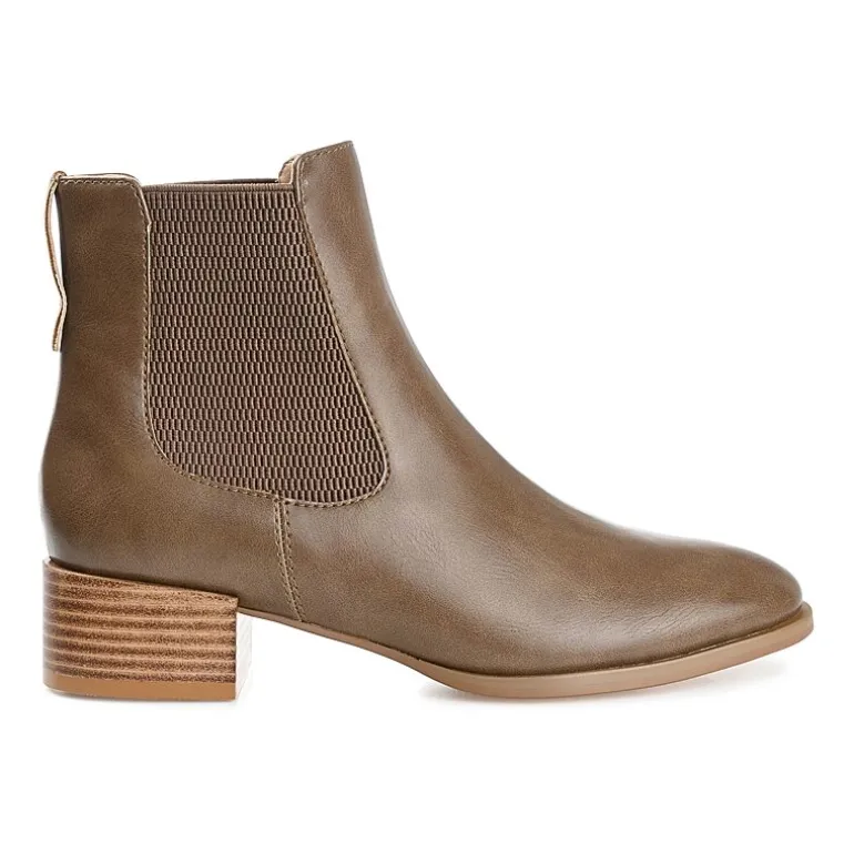 Journee Collection Womens Chayse Stacked Heel Booties