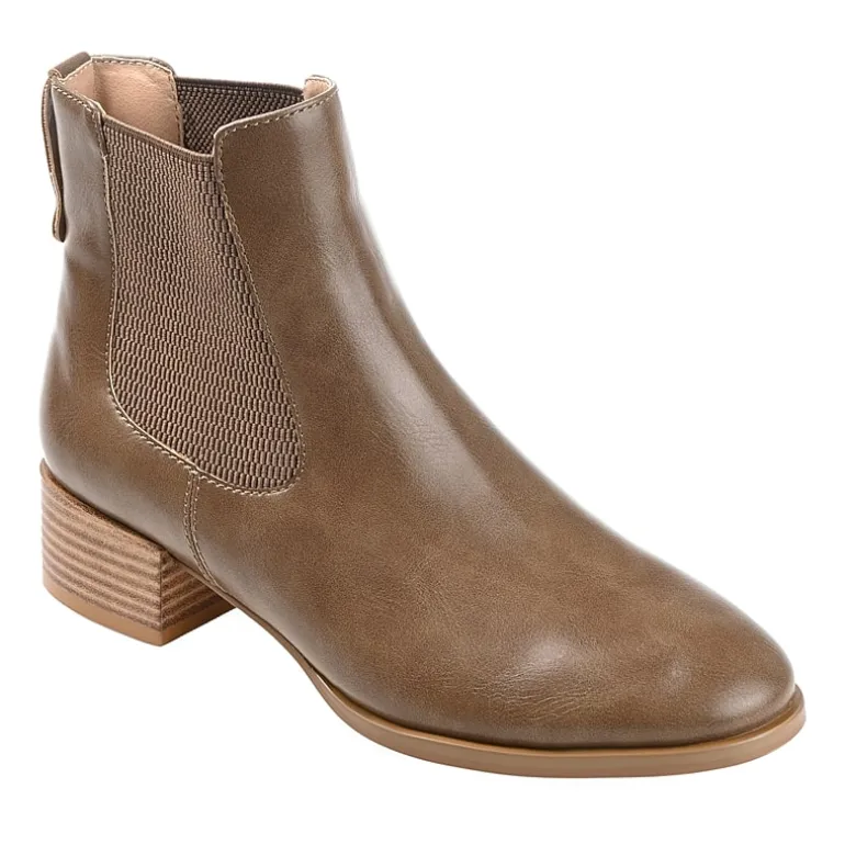 Journee Collection Womens Chayse Stacked Heel Booties