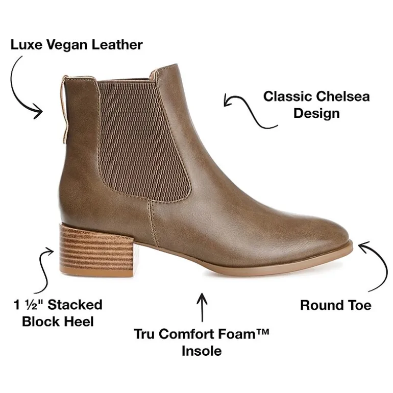Journee Collection Womens Chayse Stacked Heel Booties
