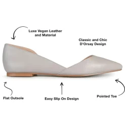 Journee Collection Womens Cortni D'Orsey Ballet Flats