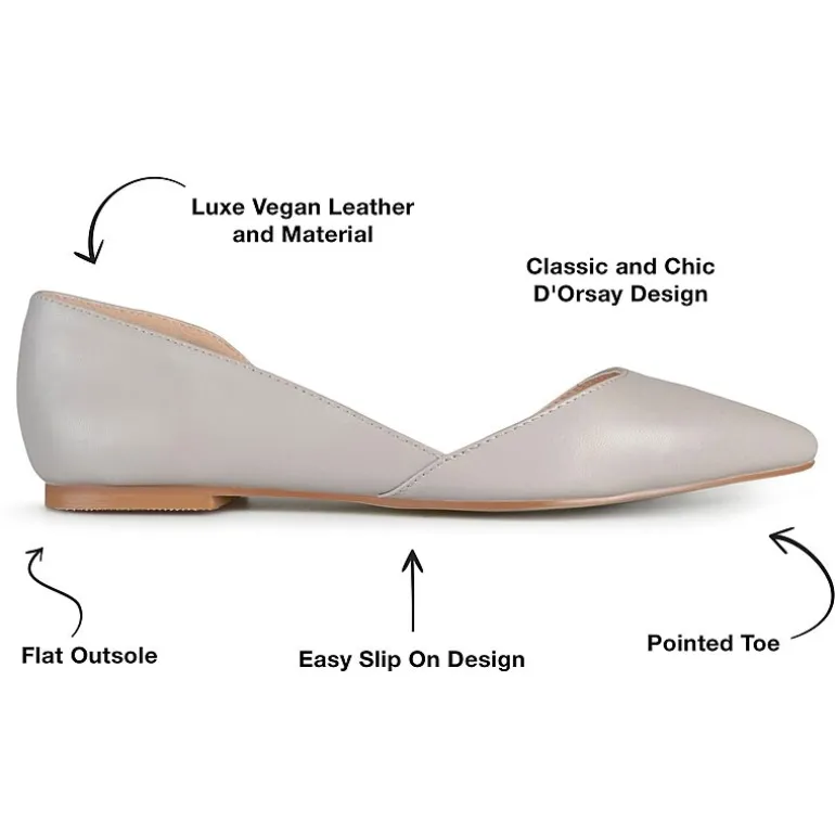 Journee Collection Womens Cortni D'Orsey Ballet Flats