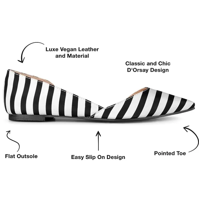 Journee Collection Womens Cortni D'Orsey Ballet Flats