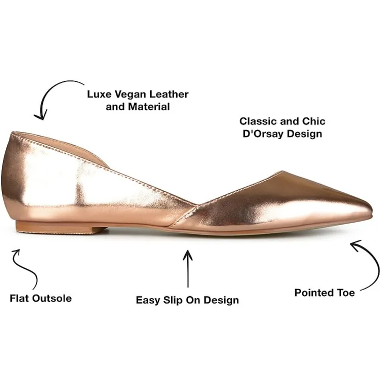Journee Collection Womens Cortni D'Orsey Ballet Flats