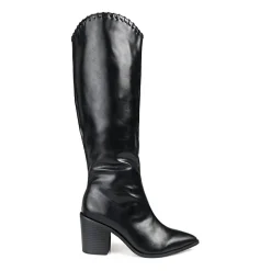 Journee Collection Womens Daria Wide Calf Stacked Heel Riding Boots