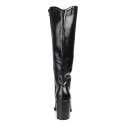 Journee Collection Womens Daria Wide Calf Stacked Heel Riding Boots