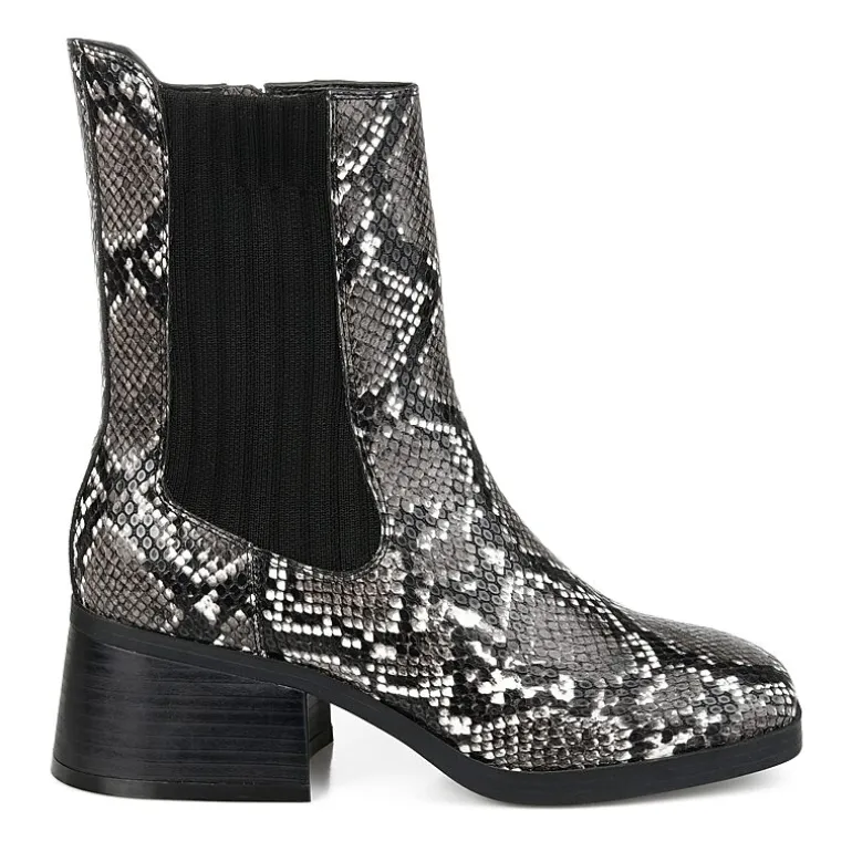 Journee Collection Womens Desree Stacked Heel Booties