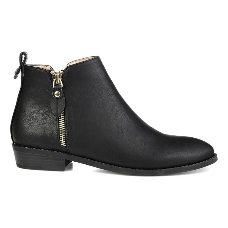 Journee Collection Womens Ellis Stacked Heel Booties