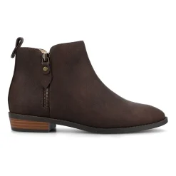 Journee Collection Womens Ellis Stacked Heel Booties