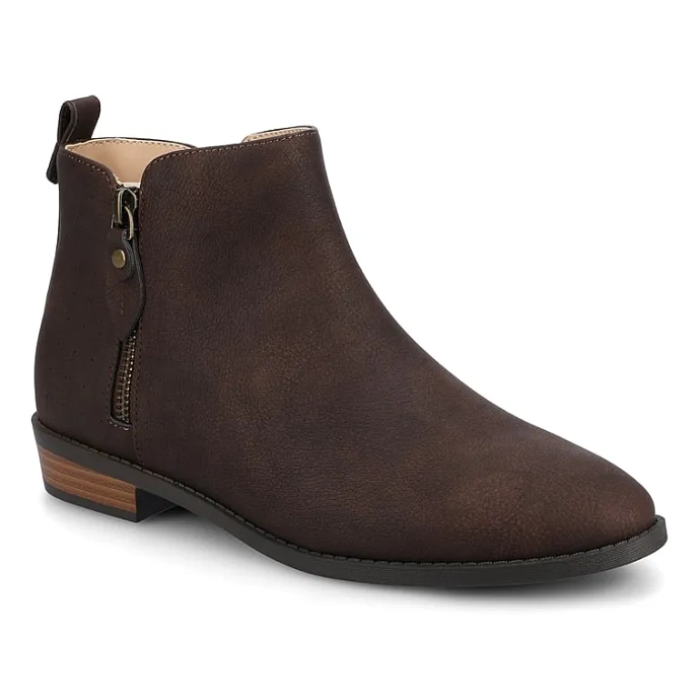 Journee Collection Womens Ellis Stacked Heel Booties