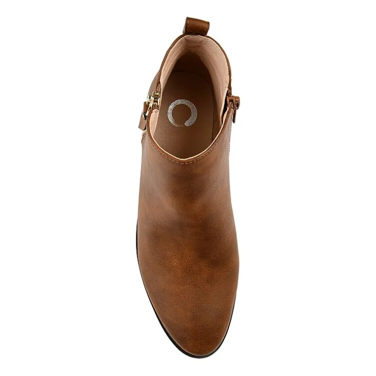 Journee Collection Womens Ellis Stacked Heel Booties