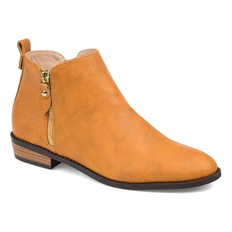 Journee Collection Womens Ellis Stacked Heel Booties