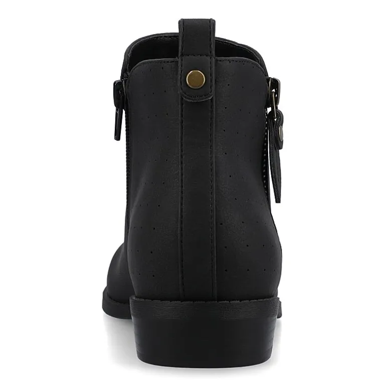 Journee Collection Womens Ellis Stacked Heel Booties