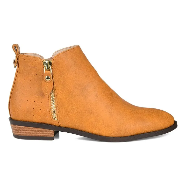 Journee Collection Womens Ellis Stacked Heel Booties