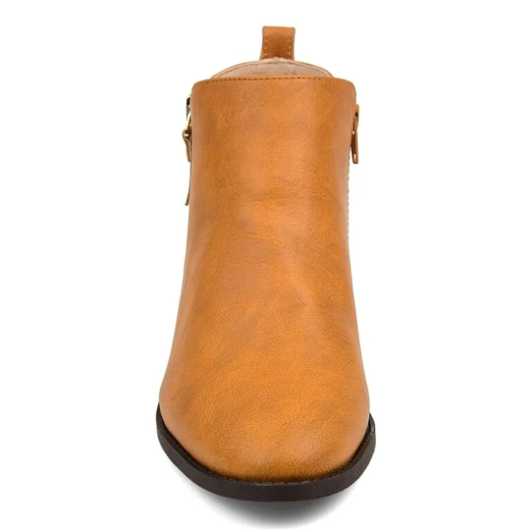 Journee Collection Womens Ellis Stacked Heel Booties