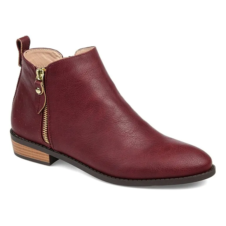 Journee Collection Womens Ellis Stacked Heel Booties