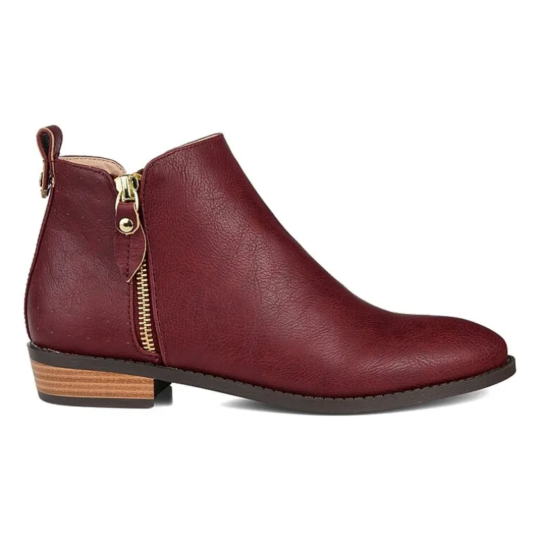 Journee Collection Womens Ellis Stacked Heel Booties