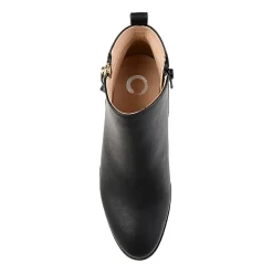 Journee Collection Womens Ellis Stacked Heel Booties
