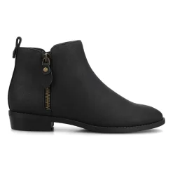 Journee Collection Womens Ellis Stacked Heel Booties