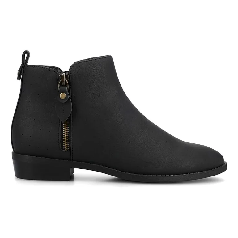Journee Collection Womens Ellis Stacked Heel Booties