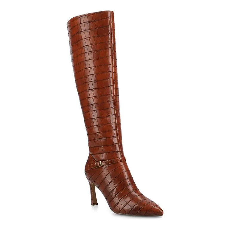Journee Collection Womens Elara-Wdwc Wide Calf Stiletto Heel Dress Boots Wide Width