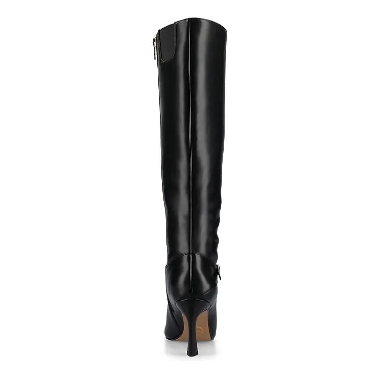 Journee Collection Womens Elara-Wdwc Wide Calf Stiletto Heel Dress Boots Wide Width