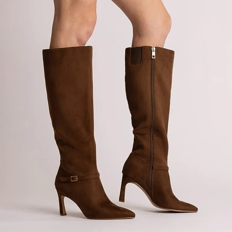 Journee Collection Womens Elara Stiletto Heel Dress Boots