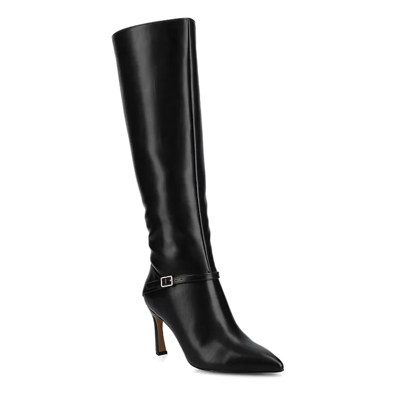 Journee Collection Womens Elara-Wdwc Wide Calf Stiletto Heel Dress Boots Wide Width