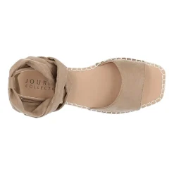 Journee Collection Womens Emelie Ankle Strap Flat Sandals