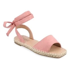Journee Collection Womens Emelie Ankle Strap Flat Sandals