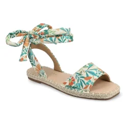 Journee Collection Womens Emelie Ankle Strap Flat Sandals