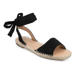 Journee Collection Womens Emelie Ankle Strap Flat Sandals