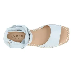 Journee Collection Womens Emelie Ankle Strap Flat Sandals