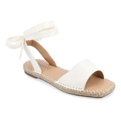 Journee Collection Womens Emelie Ankle Strap Flat Sandals