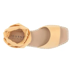 Journee Collection Womens Emelie Ankle Strap Flat Sandals
