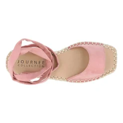 Journee Collection Womens Emelie Ankle Strap Flat Sandals