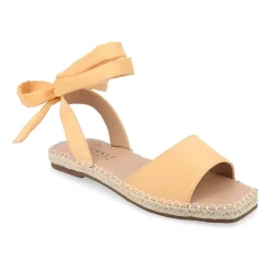 Journee Collection Womens Emelie Ankle Strap Flat Sandals