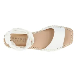 Journee Collection Womens Emelie Ankle Strap Flat Sandals