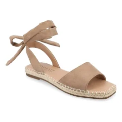 Journee Collection Womens Emelie Ankle Strap Flat Sandals