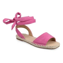 Journee Collection Womens Emelie Ankle Strap Flat Sandals