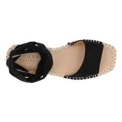 Journee Collection Womens Emelie Ankle Strap Flat Sandals