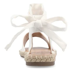 Journee Collection Womens Emelie Ankle Strap Flat Sandals