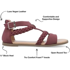 Journee Collection Womens Florence Flat Sandals