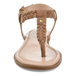 Journee Collection Womens Genevive Ankle Strap Flat Sandals