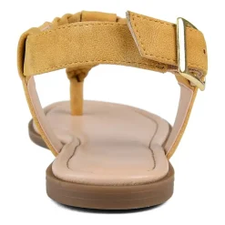 Journee Collection Womens Genevive Ankle Strap Flat Sandals