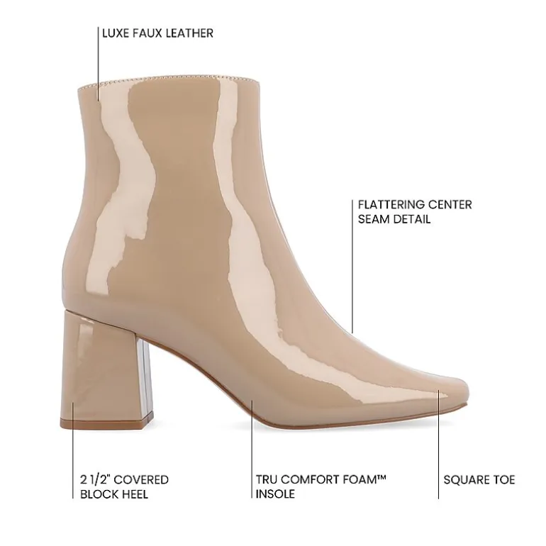 Journee Collection Womens Haylinn Block Heel Booties