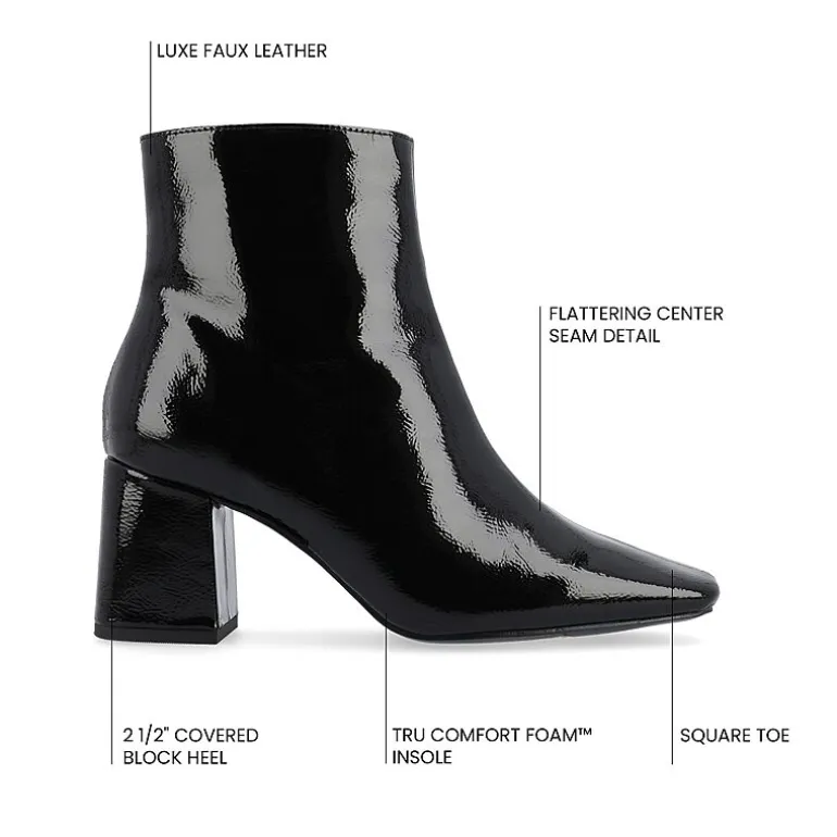 Journee Collection Womens Haylinn Block Heel Booties