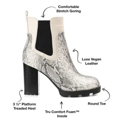 Journee Collection Womens Islana Stacked Heel Booties