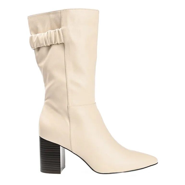 Journee Collection Womens Jc Wilo Stacked Heel Riding Boots