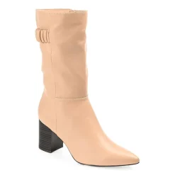 Journee Collection Womens Jc Wilo Stacked Heel Riding Boots