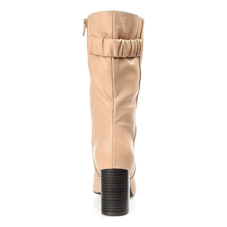 Journee Collection Womens Jc Wilo Stacked Heel Riding Boots